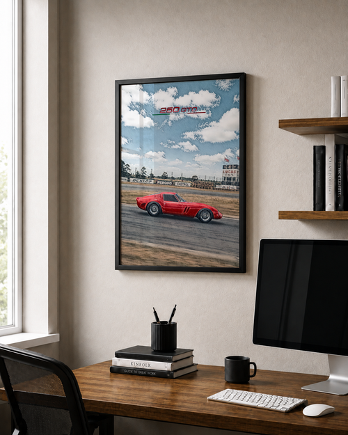 250 GTO Framed Poster Art