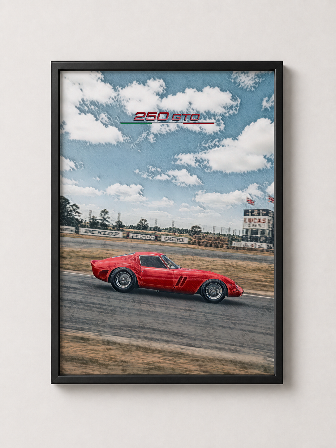 250 GTO Framed Poster Art