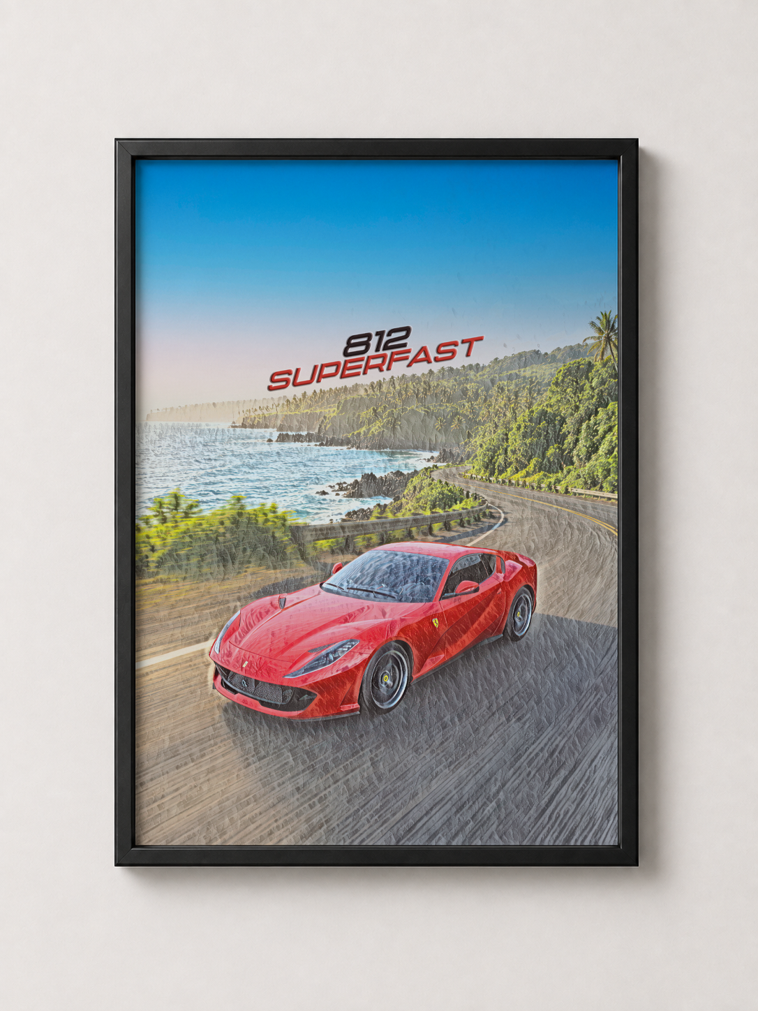 812 Superfast - Framed Poster Art