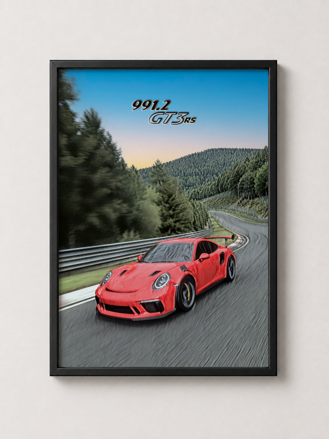 991.2 911 GT3 Framed Poster