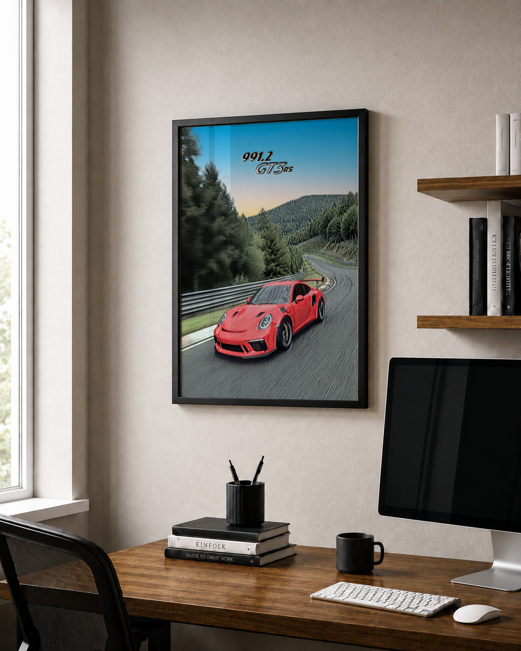 991.2 911 GT3 Framed Poster
