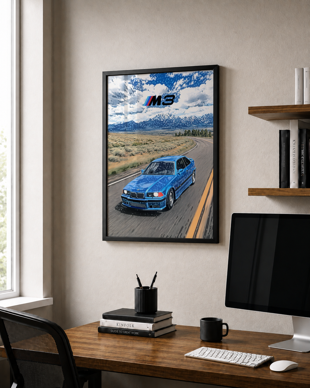 Classic E36 M3 Art - Framed Poster