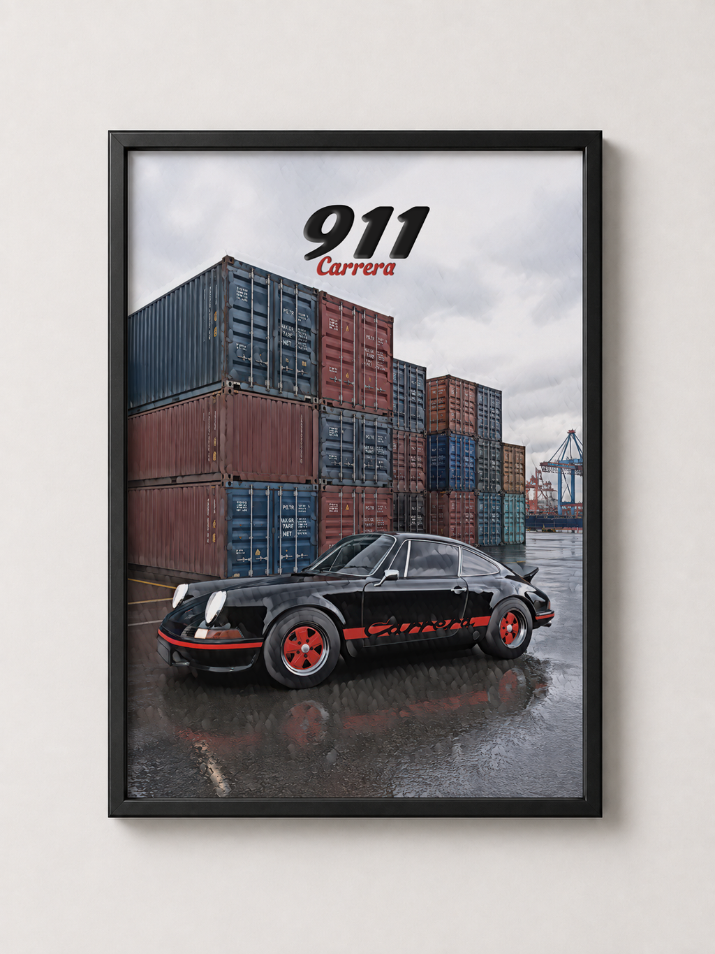 Classic 911 Carrera Art - Framed Poster
