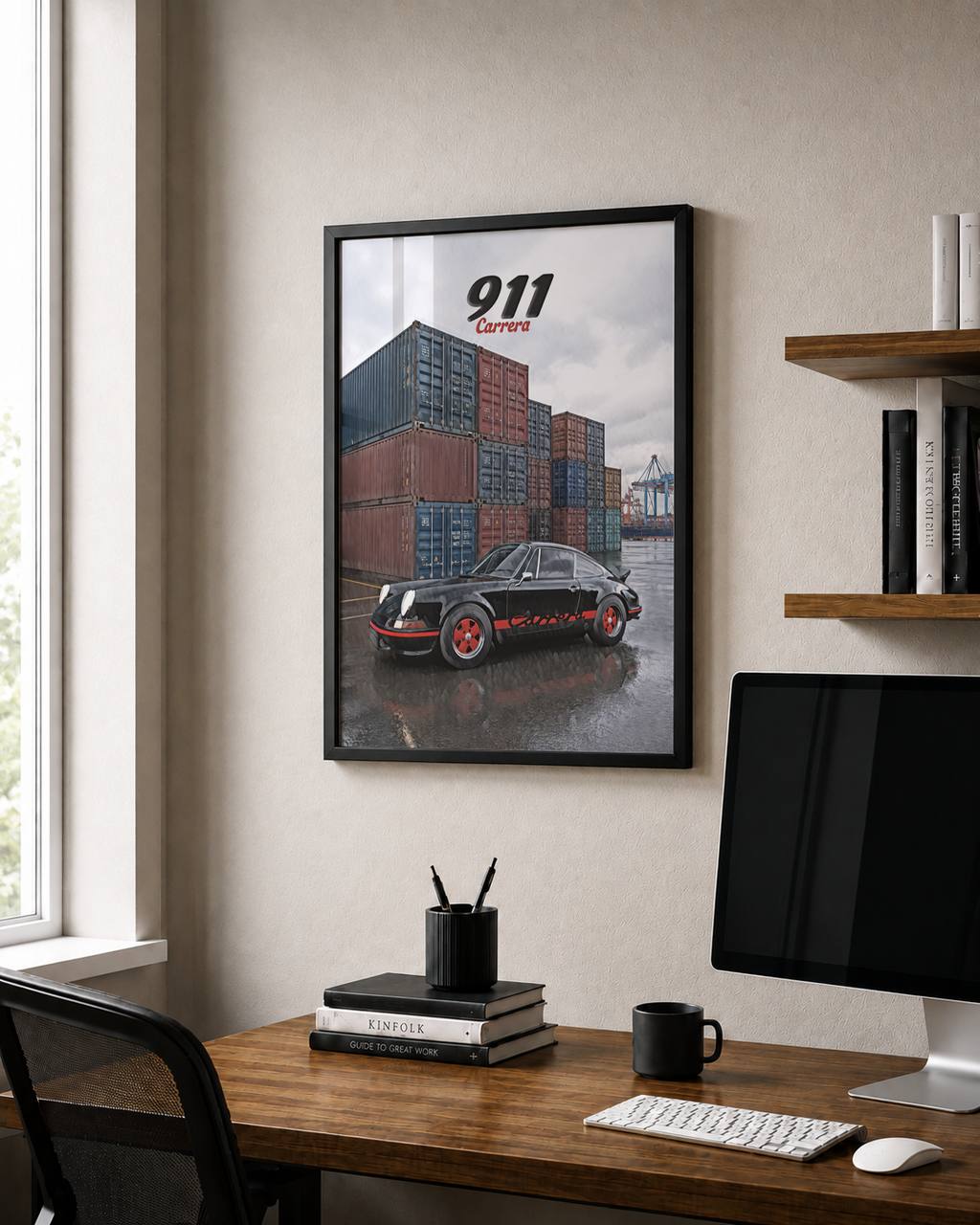 Classic 911 Carrera Art - Framed Poster
