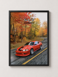 Classic Mustang SVT Cobra Art - Framed Poster