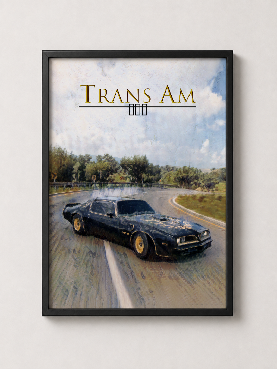 Classic Trans Am Art - Framed Poster