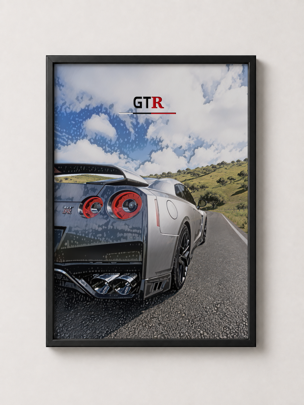 R35 GT-R Car Art - Framed Poster