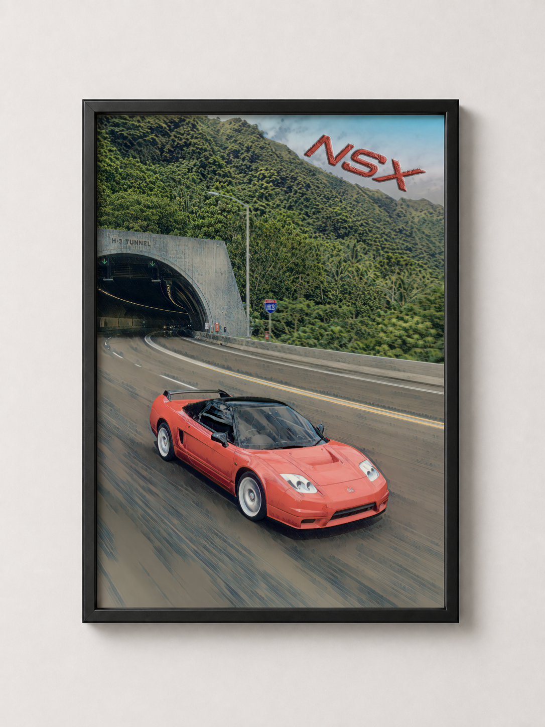 Classic NSX Art - Framed Poster