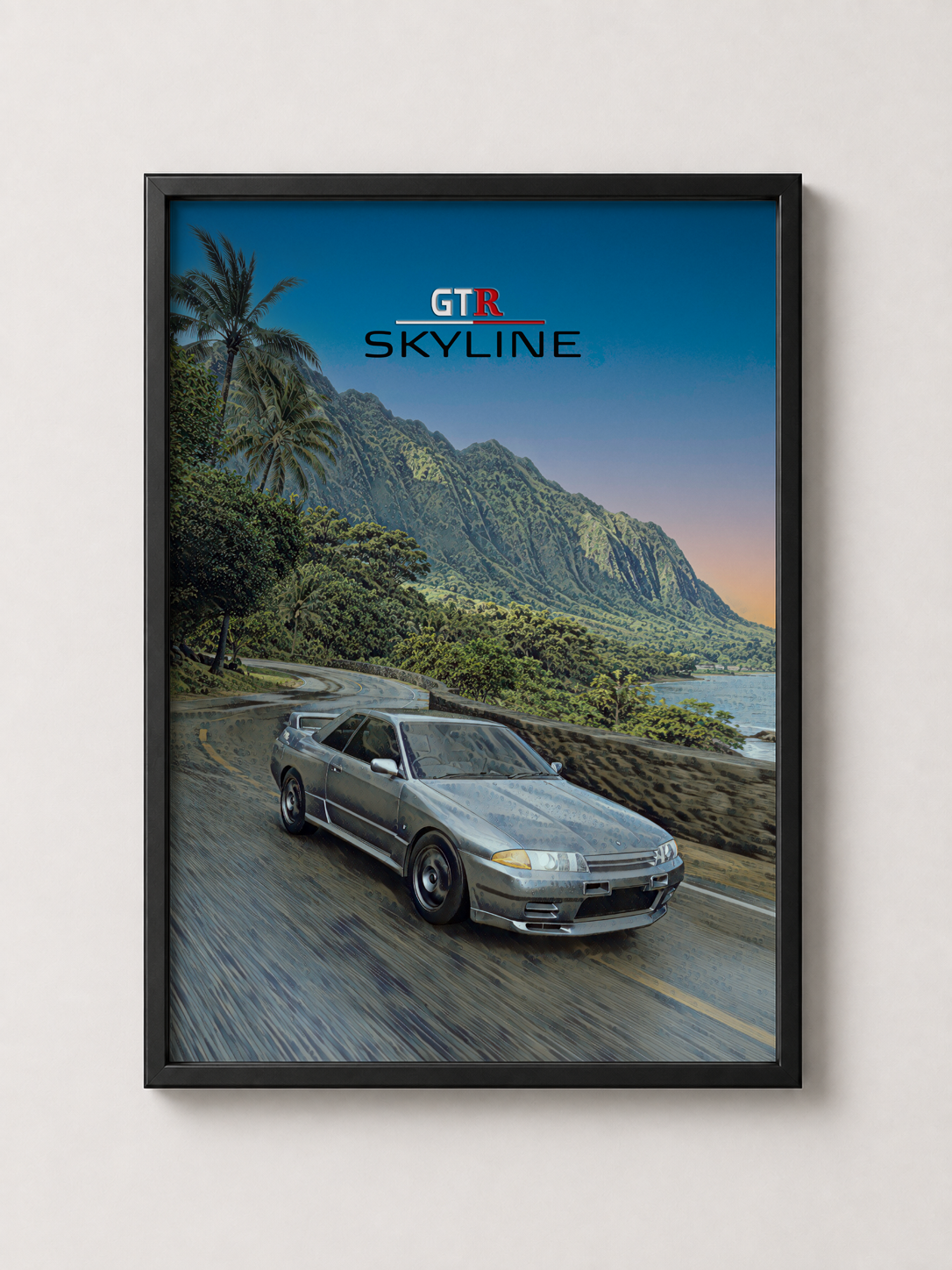 Skyline GTR R32 Art - Framed Poster