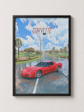 Corvette Z06 Art - Framed Poster
